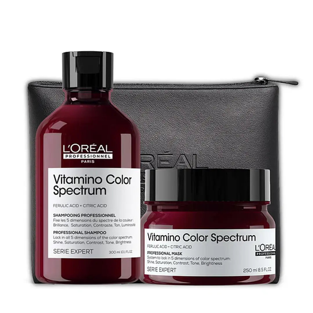 Set Vitamino Color Spectrum Shampoo y Mascara Loreal 1