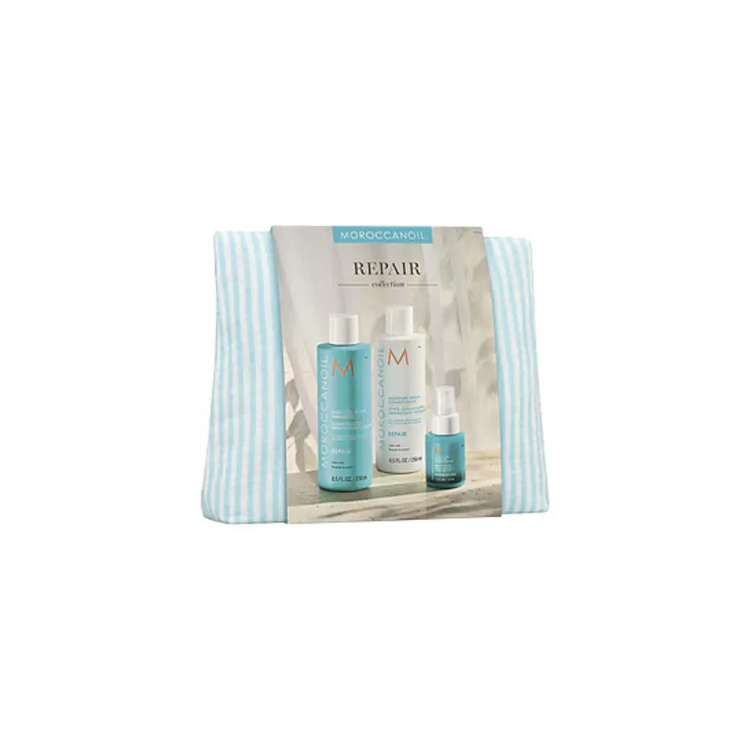 Set Spring Repair Shampoo 250ml + Conditioner 250ml + Leave In 50ml + Neceser Moroccanoil  1