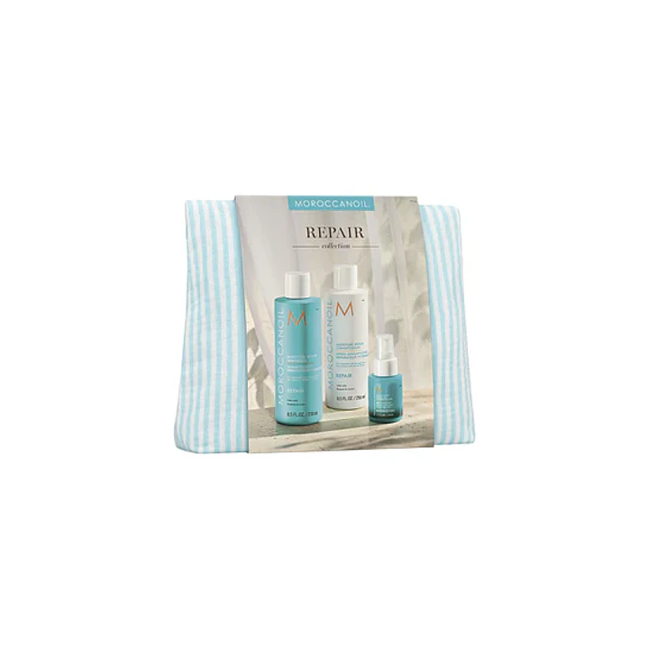 Set Spring Repair Shampoo 250ml + Conditioner 250ml + Leave In 50ml + Neceser Moroccanoil  1