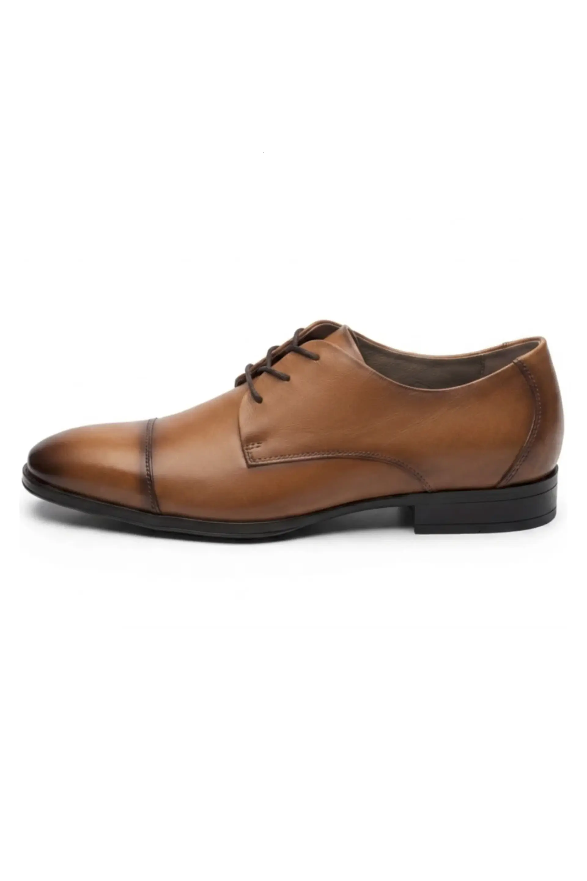 Zapato Giorgio Café Claro Cuero Aumenta +7cms de Altura 4