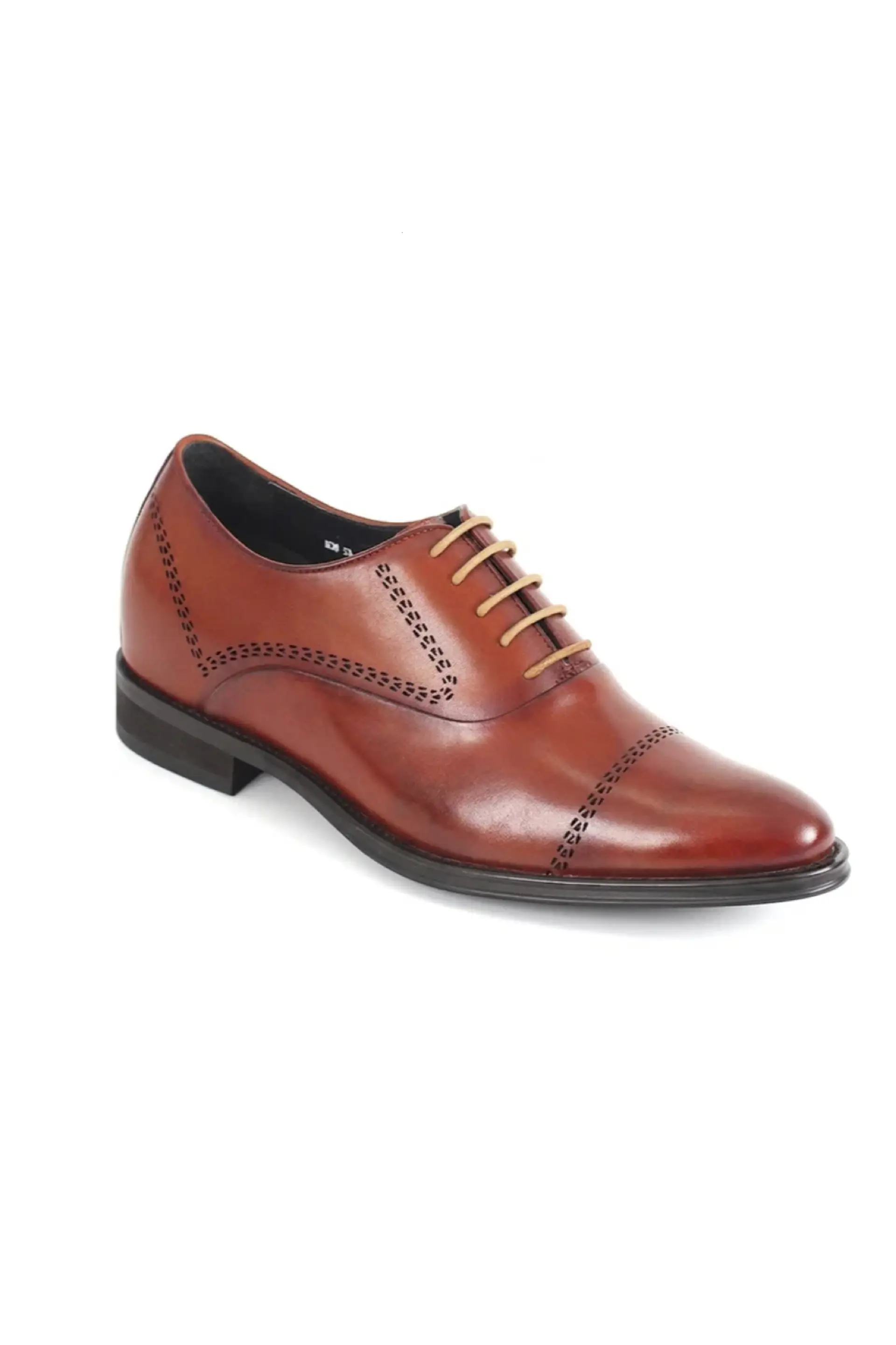 Zapato King Café Claro Aumenta 8cm Altura 1