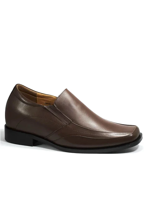 Mocasín Emanuel Negro Aumenta 7cm de Altura