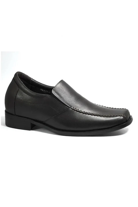 Mocasín Benedeto Café Oscuro Aumenta 7cm de Altura.