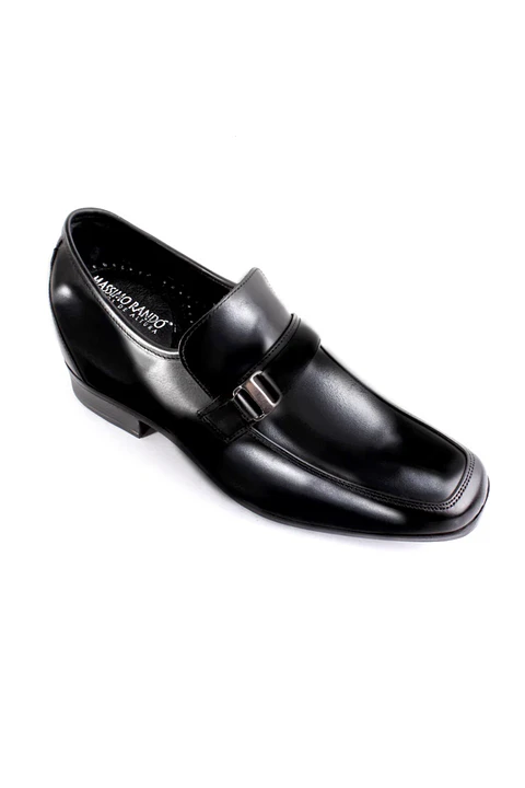 Mocasín Agustin Negro Aumenta 8cm de Altura