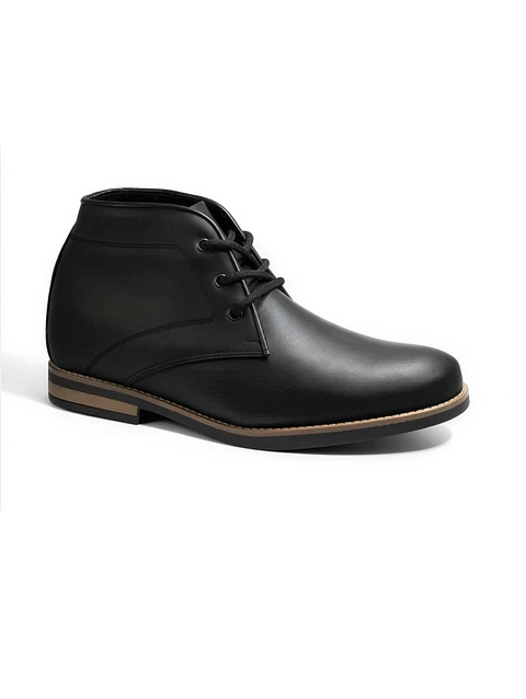 Botín Casual Casio Negro Aumenta +7cm de altura