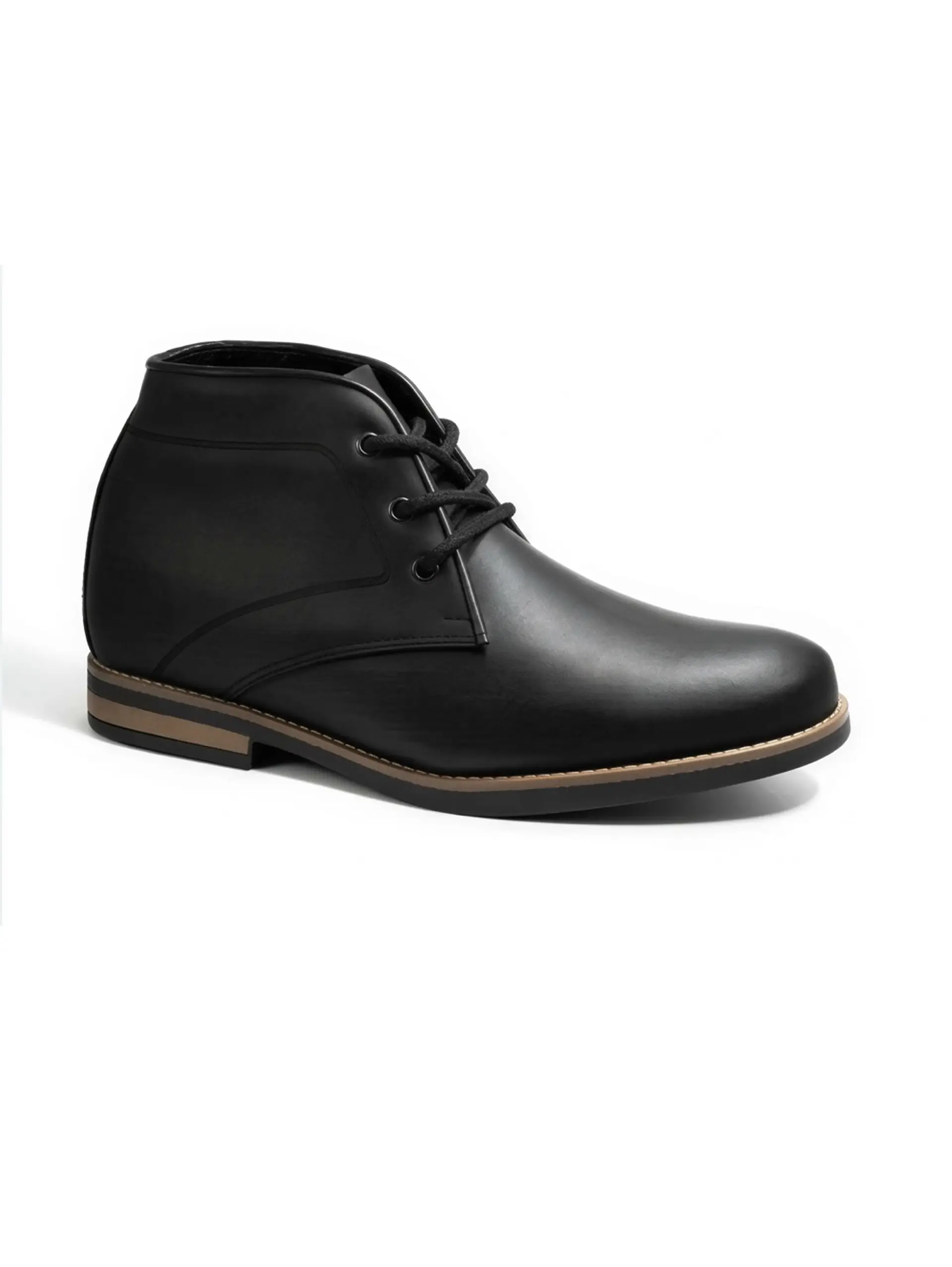 Botín Casual Casio Negro Aumenta +7cm de altura 1