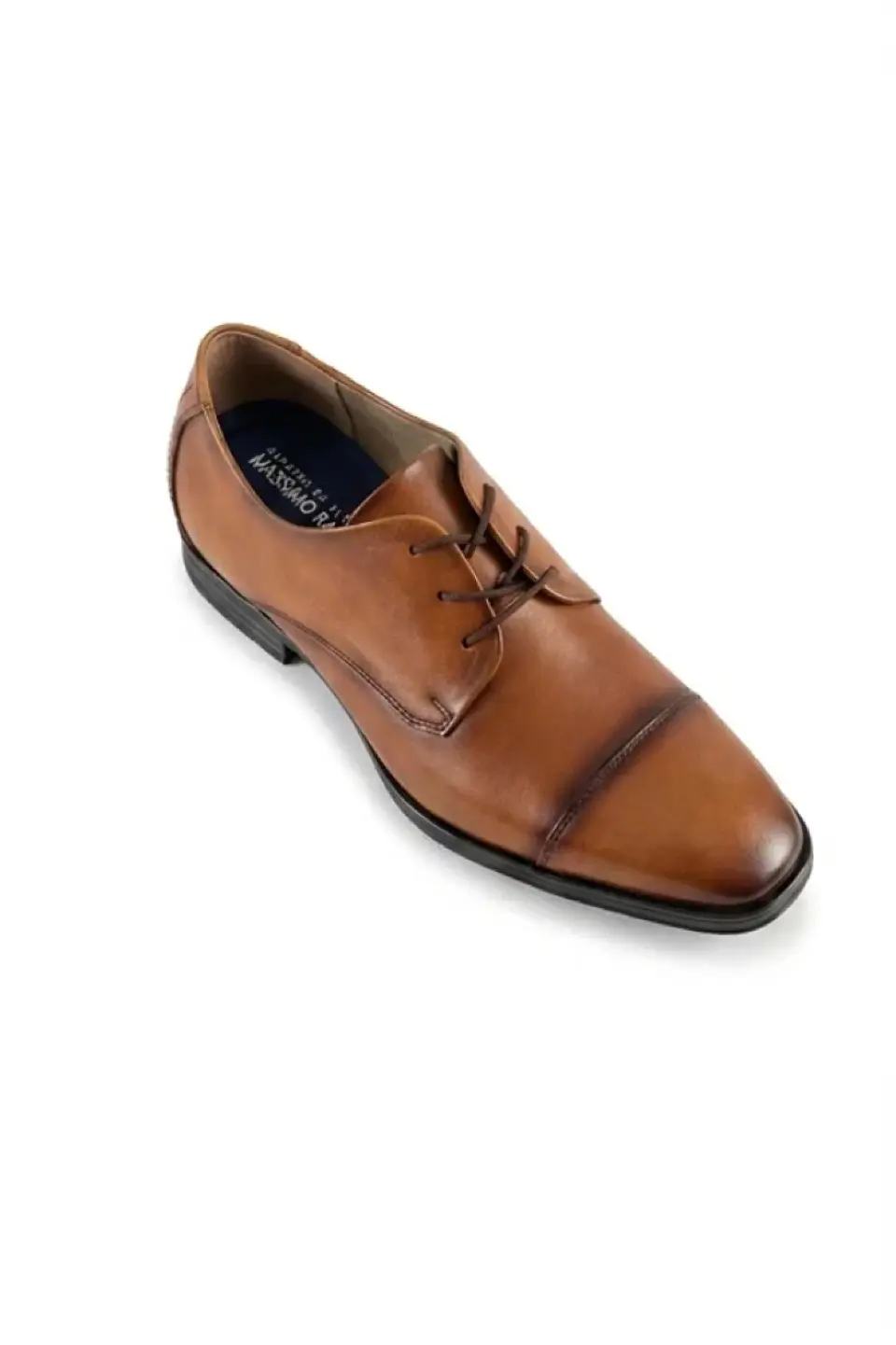 Zapato Giorgio Café Claro Cuero Aumenta +7cms de Altura 5