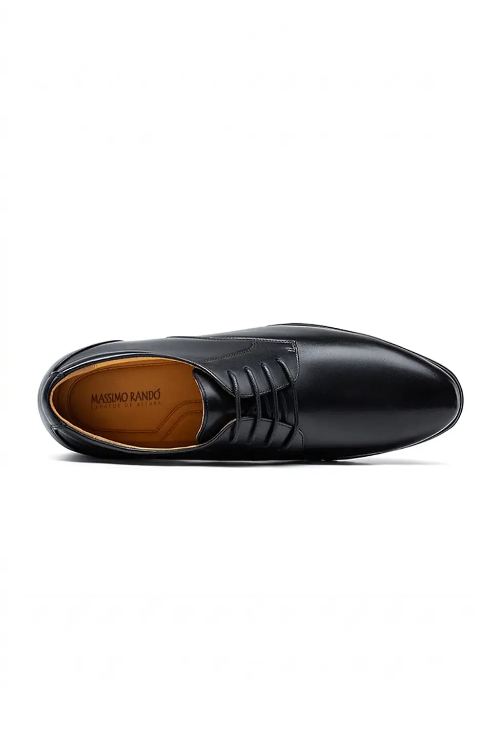 Zapato Magnum Negro Cuero Aumenta +10cms de Altura 2