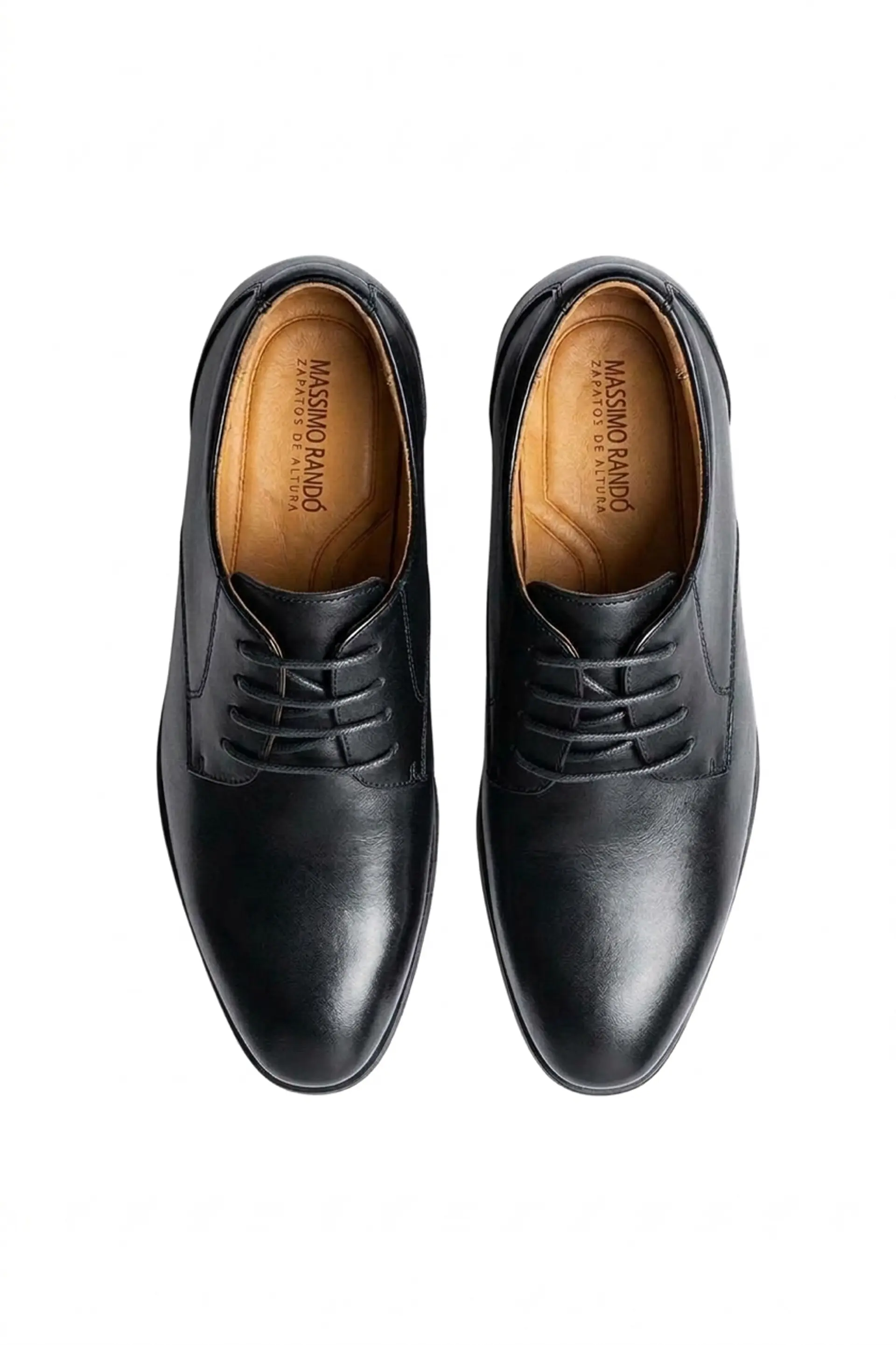 Zapato Magnum Negro Cuero Aumenta +10cms de Altura 4