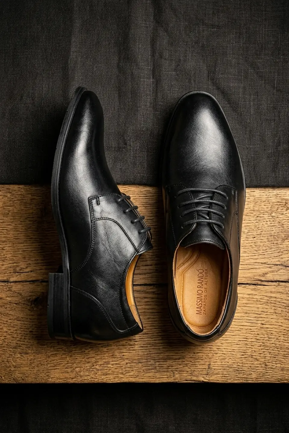 Zapato Magnum Negro Cuero Aumenta +10cms de Altura 7