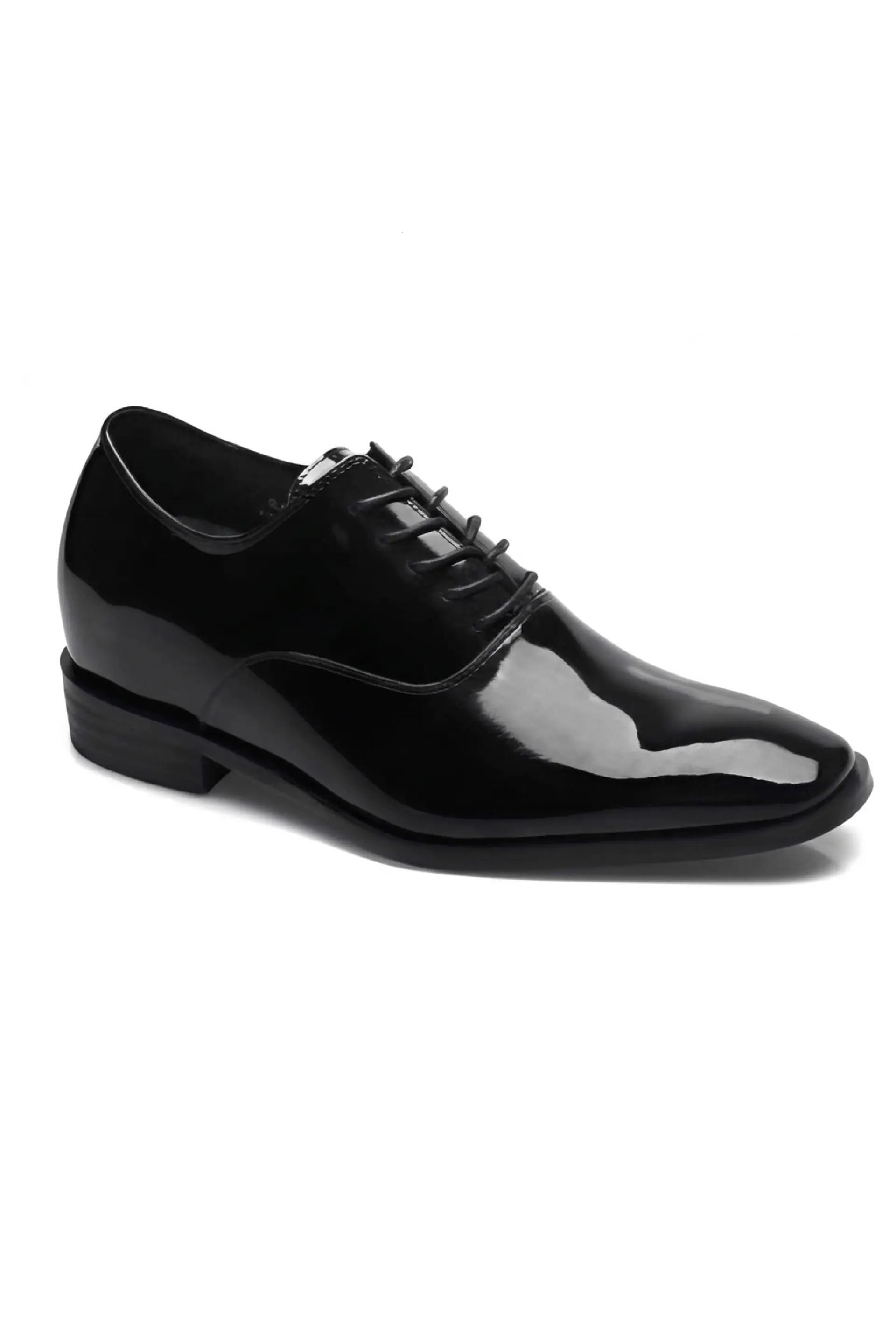 Zapato Vito Charol Negro Aumenta +7cms de Altura 1