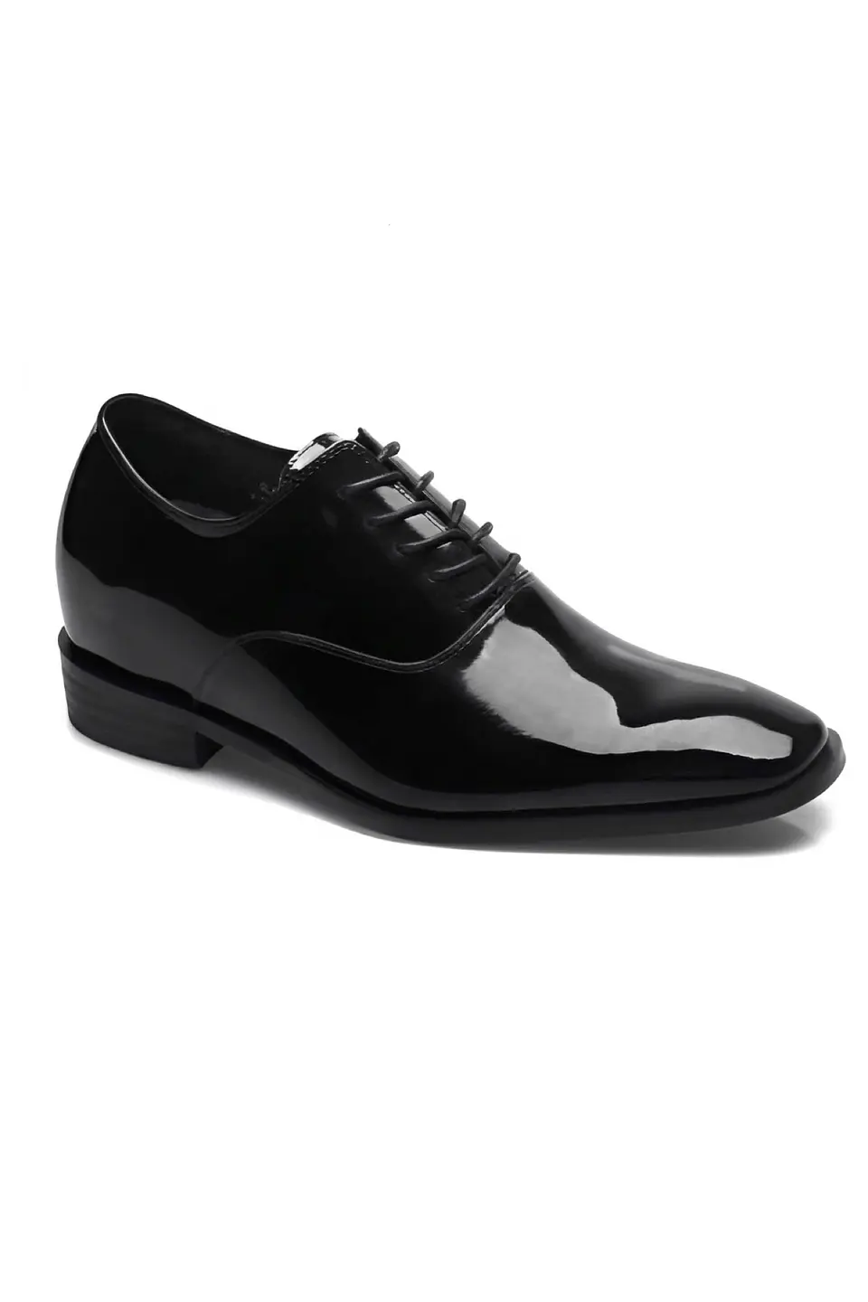 Zapato Vito Charol Negro Aumenta +7cms de Altura 1