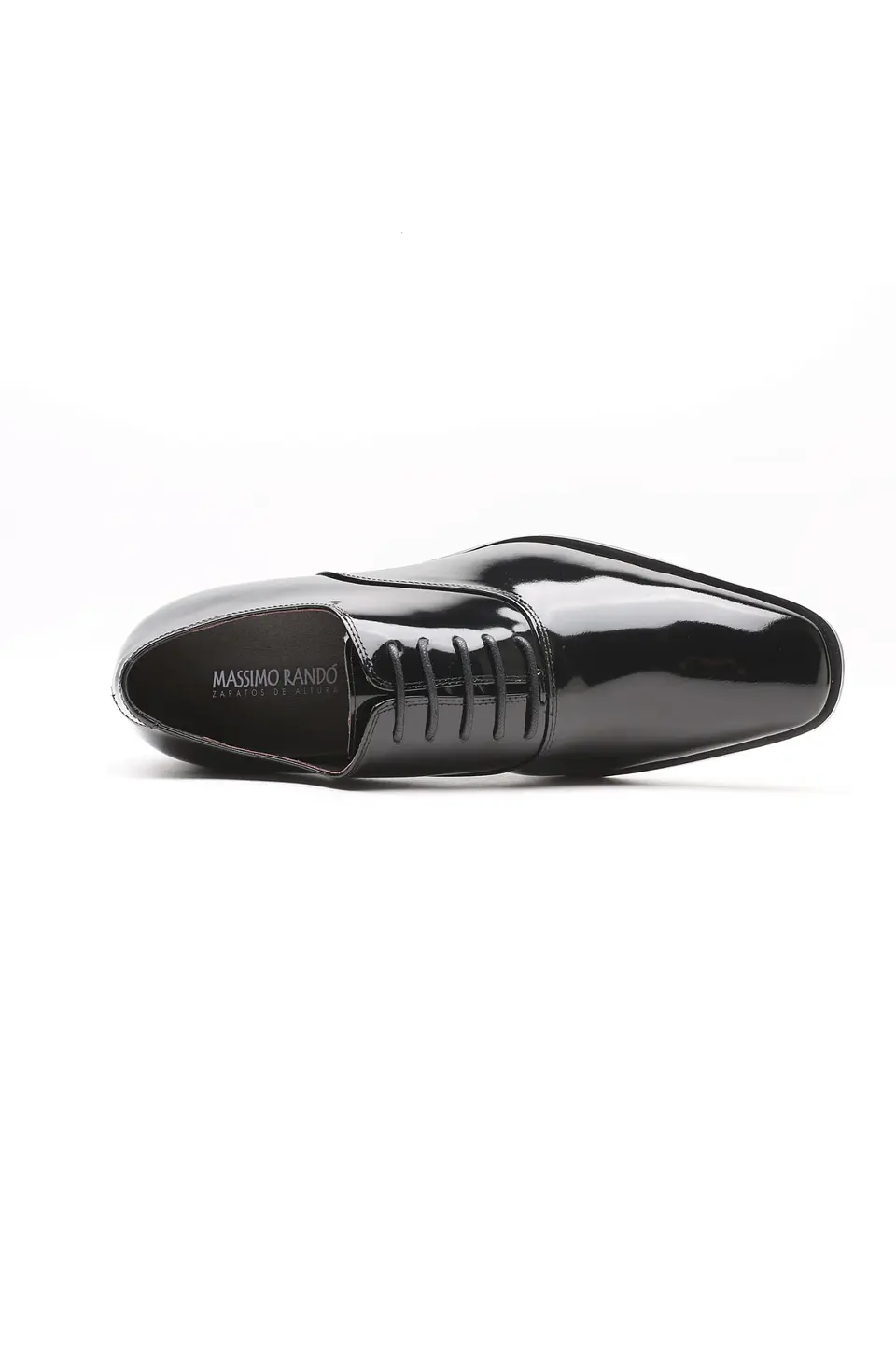 Zapato Vito Charol Negro Aumenta +7cms de Altura 4