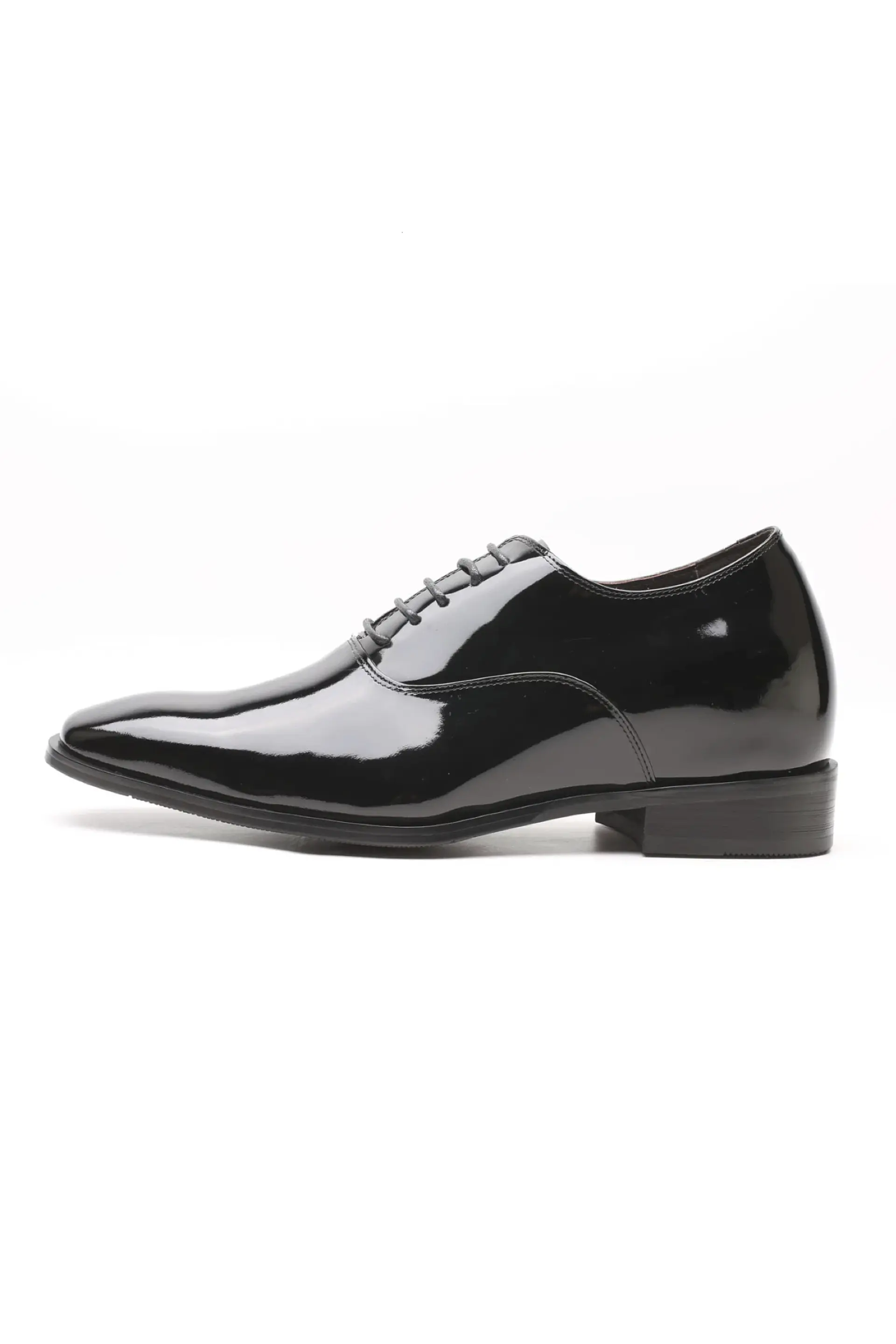 Zapato Vito Charol Negro Aumenta +7cms de Altura 2
