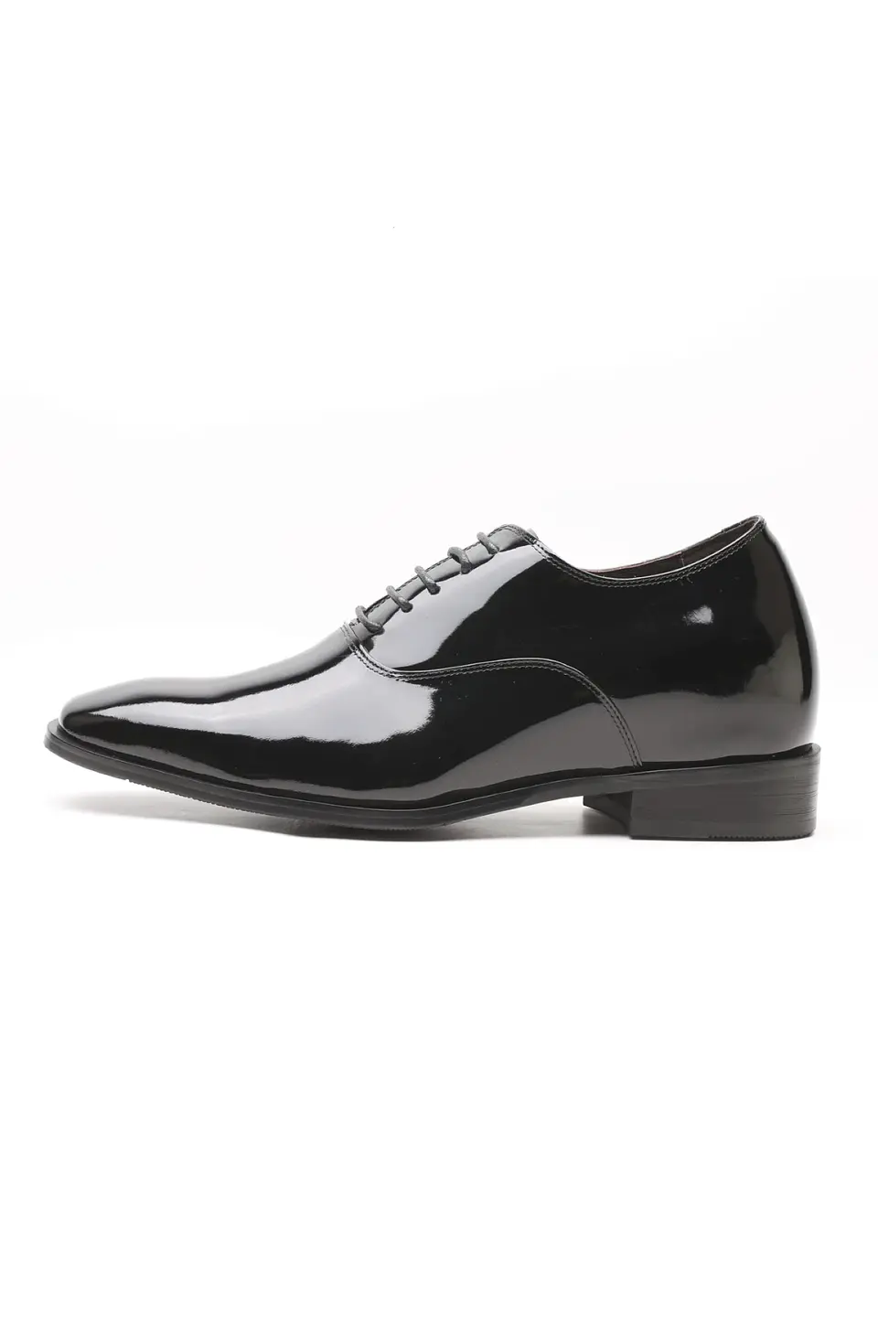Zapato Vito Charol Negro Aumenta +7cms de Altura 2