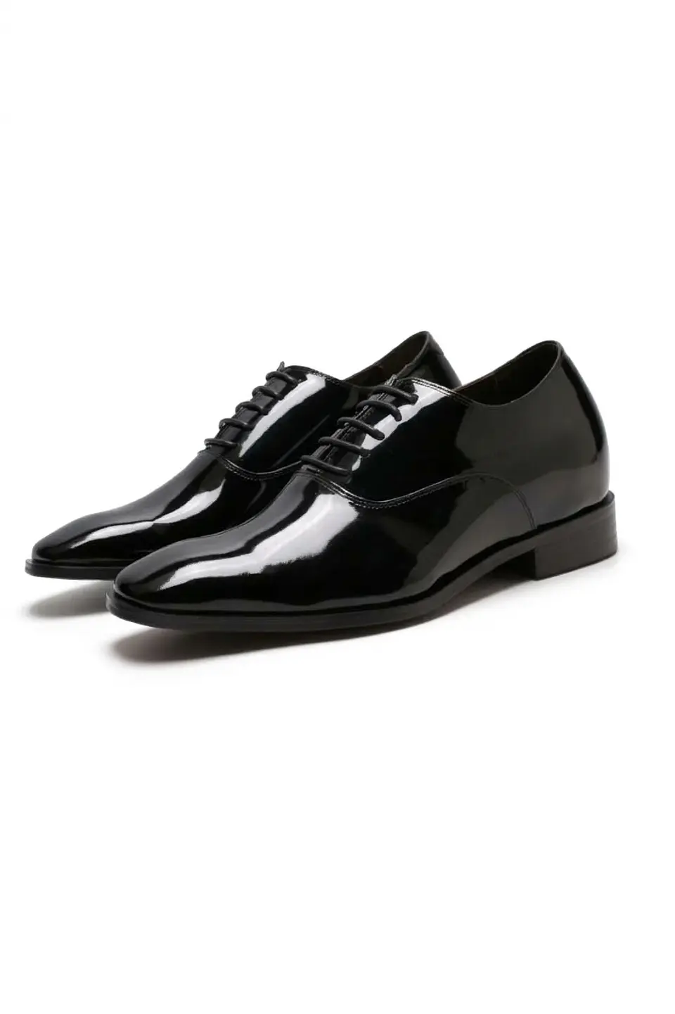 Zapato Vito Charol Negro Aumenta +7cms de Altura 6