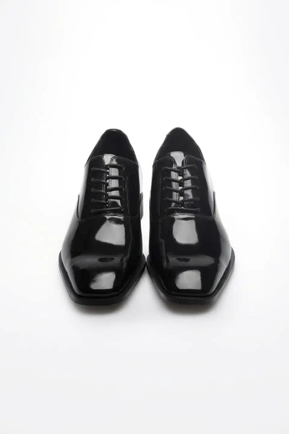 Zapato Vito Charol Negro Aumenta +7cms de Altura 7