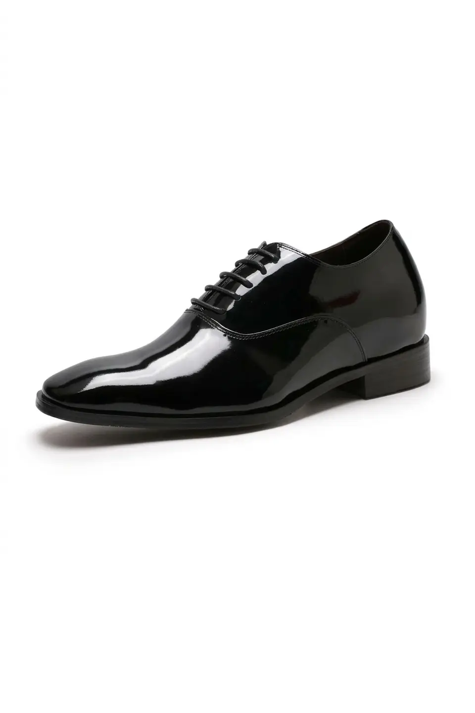Zapato Vito Charol Negro Aumenta +7cms de Altura 8