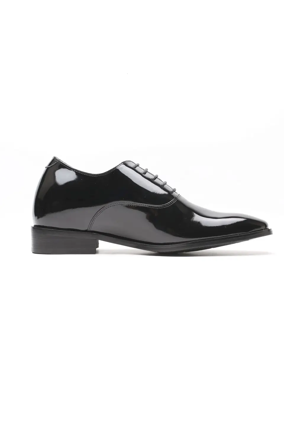 Zapato Vito Charol Negro Aumenta +7cms de Altura 3
