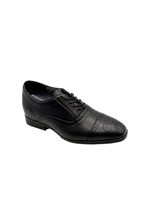 Zapato Raúl Negro Mate Aumenta +7cms de Altura