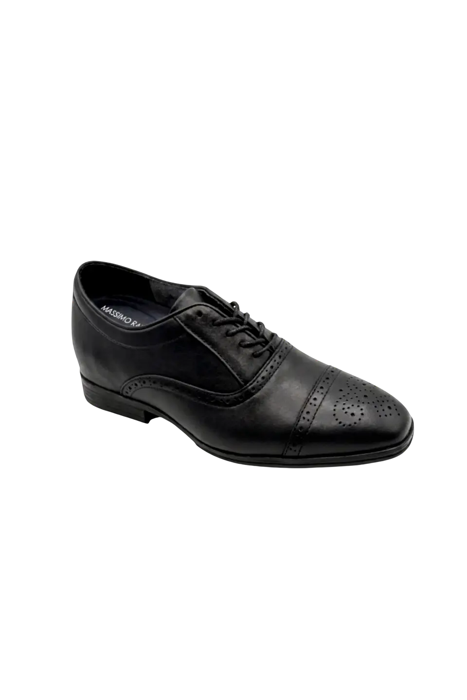 Zapato Raúl Negro Mate Aumenta +7cms de Altura 1