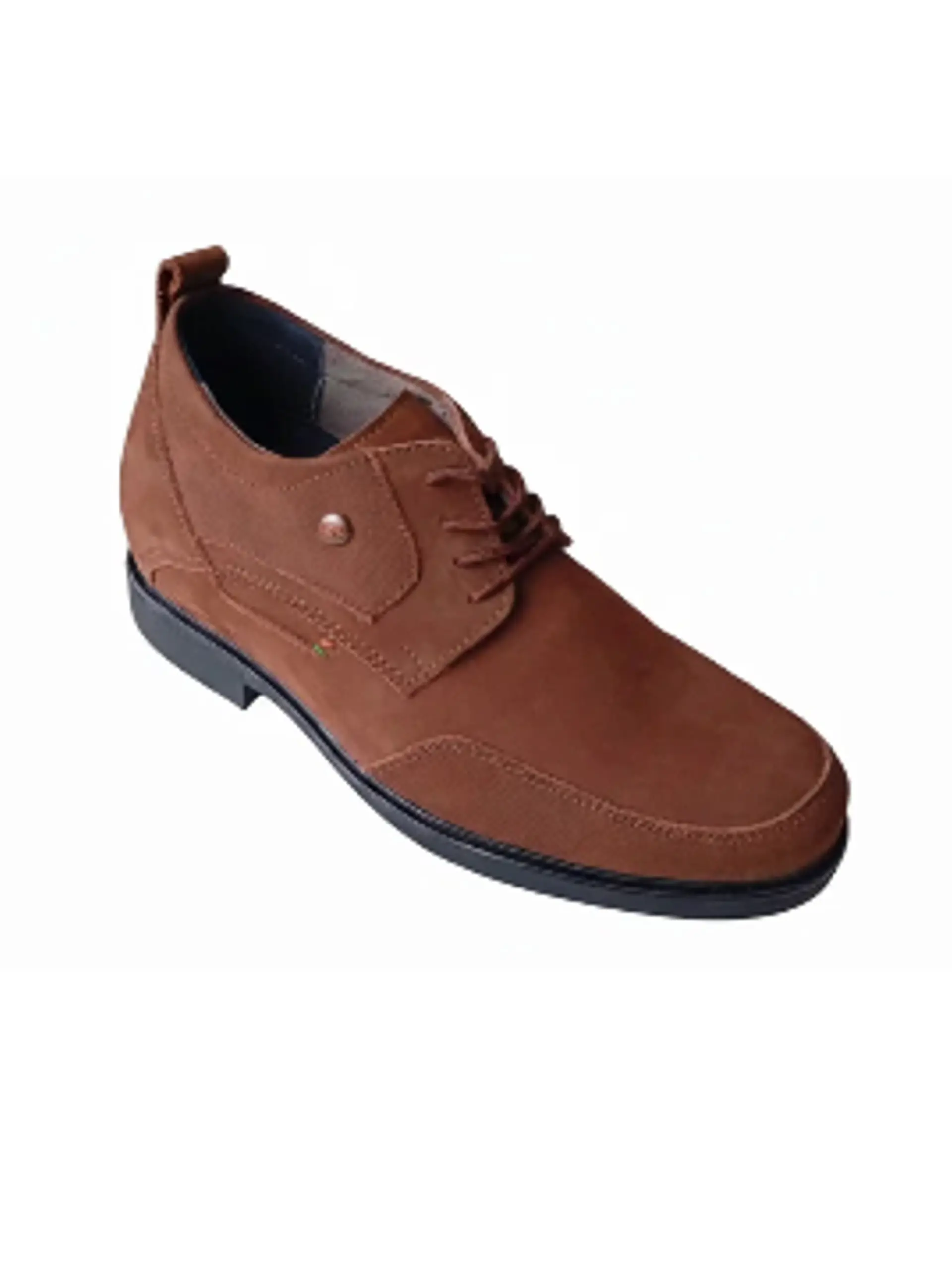 Zapato Casual Castel Café Nobuck Aumenta +8cm de Altura 6