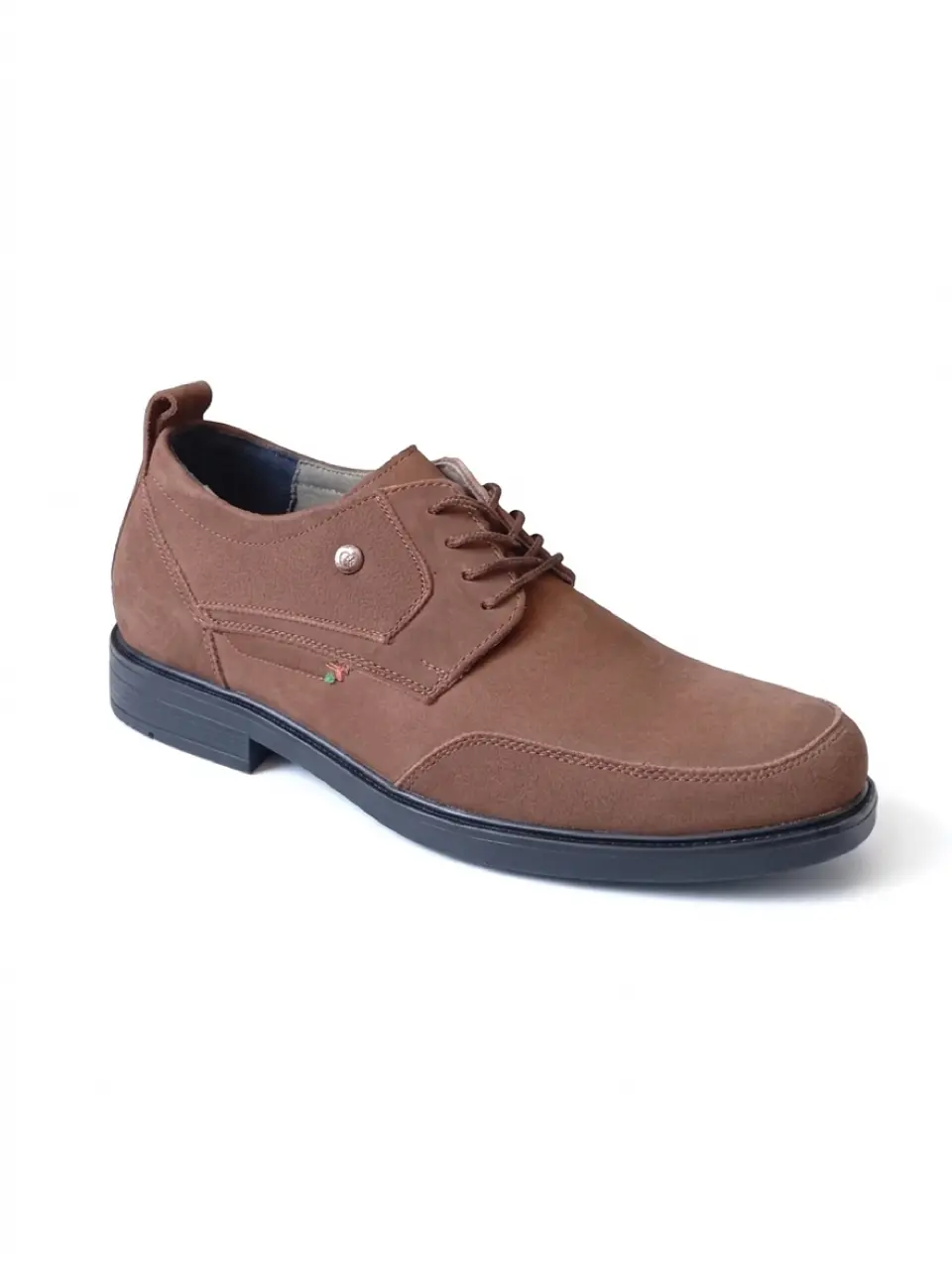 Zapato Casual Castel Café Nobuck Aumenta +8cm de Altura 1