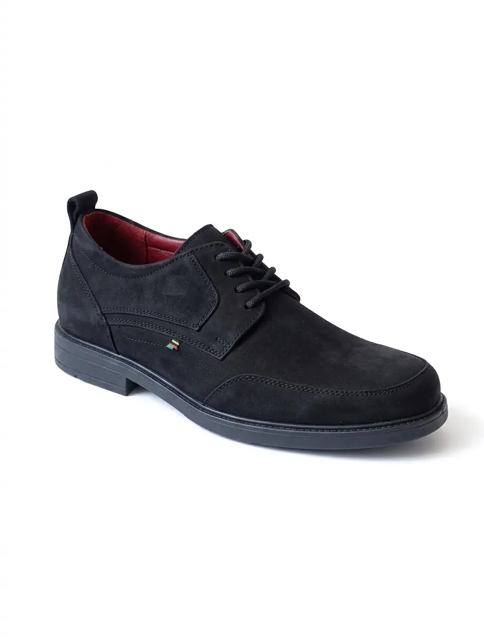Zapato Casual Castel Nobuck Negro Aumenta +8cm de Altura 3