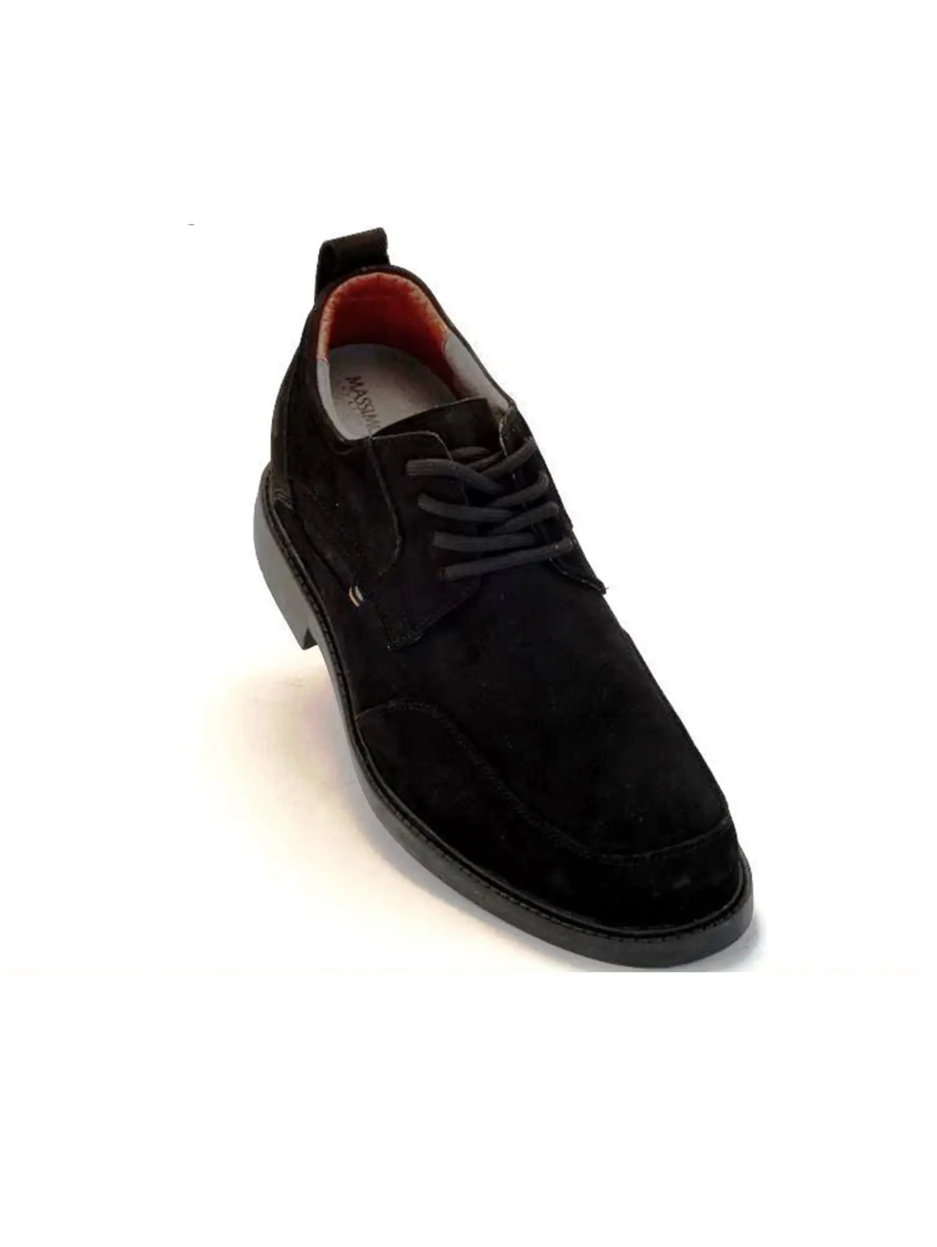 Zapato Casual Castel Nobuck Negro Aumenta +8cm de Altura 4