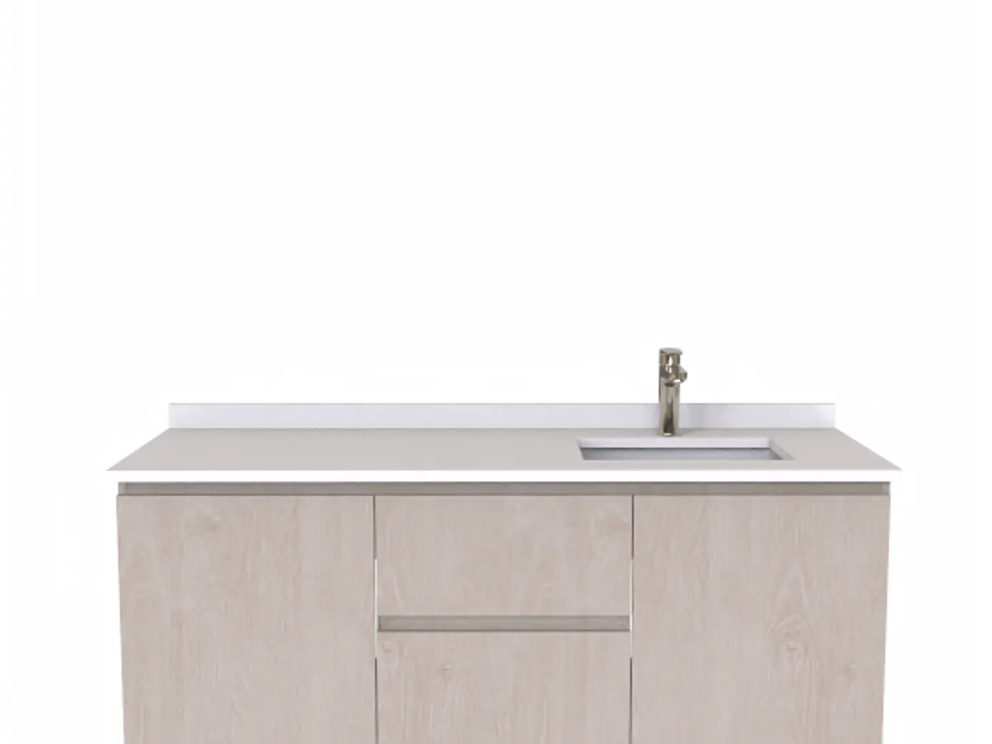 Mueble vanitorio Simple Aéreo  de 140 cm /  M2-1423 -APD / Provenzal 1