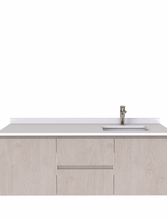 Mueble vanitorio Simple Aéreo  de 140 cm /  M2-1423 -APD / Provenzal 1