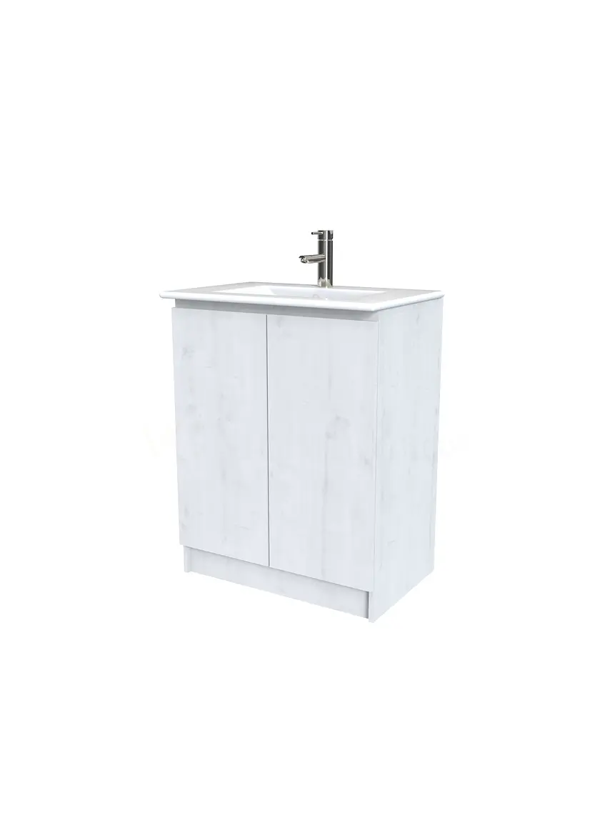 Mueble vanitorio al piso  de 60  cm con cubierta de loza M0-601  / Alaska 1