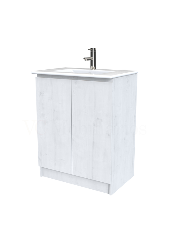 Mueble vanitorio al piso  de 60  cm con cubierta de loza M0-601  / Alaska 1