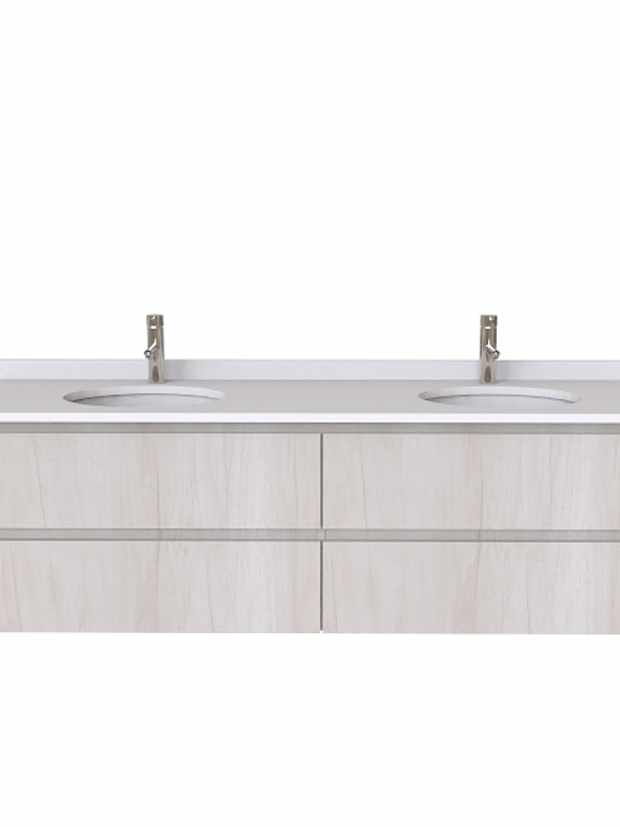 Mueble vanitorio Doble Aéreo  de 170 cm /  M5-1723 -DA / Toscana 1