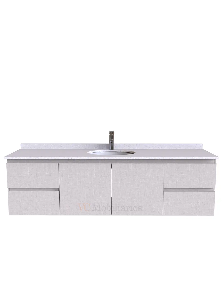Mueble Vanitorio aereo simple de 180 cm M2-1808 / Giorno 1