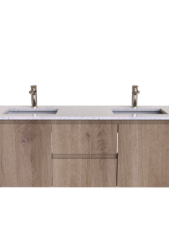 Mueble vanitorio Doble Aéreo  de 140 cm /  M2-1428 -DA / Jerez 1