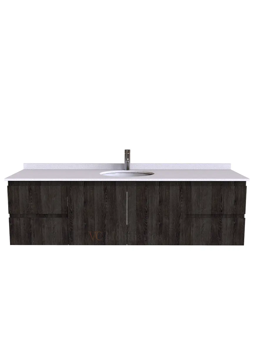 Mueble Vanitorio aereo simple de 180 cm M2-1808 / Espresso 1