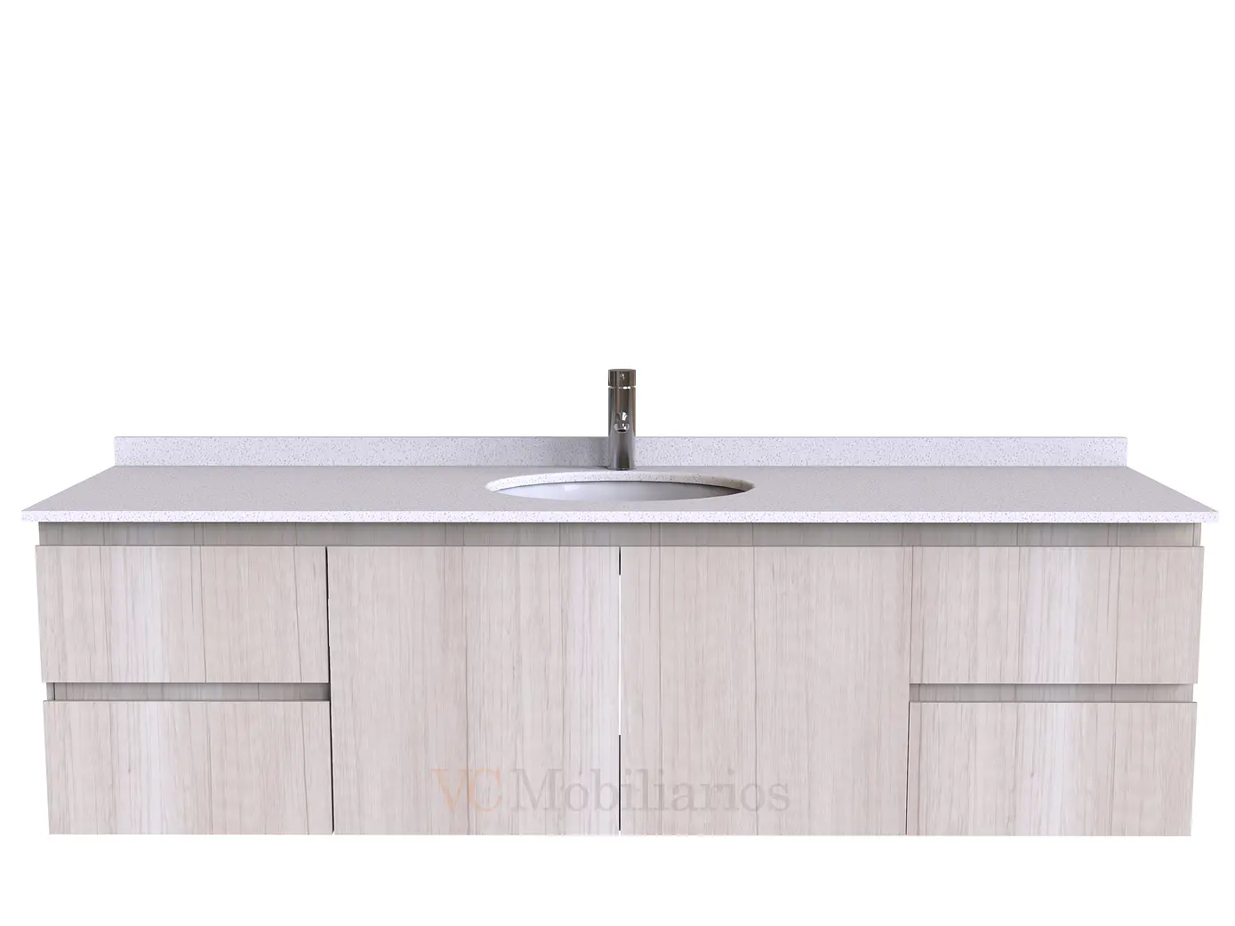 Mueble Vanitorio aereo simple de 180 cm M2-1808 / Toscana 1