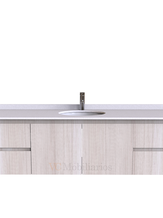 Mueble Vanitorio aereo simple de 180 cm M2-1808 / Toscana 1