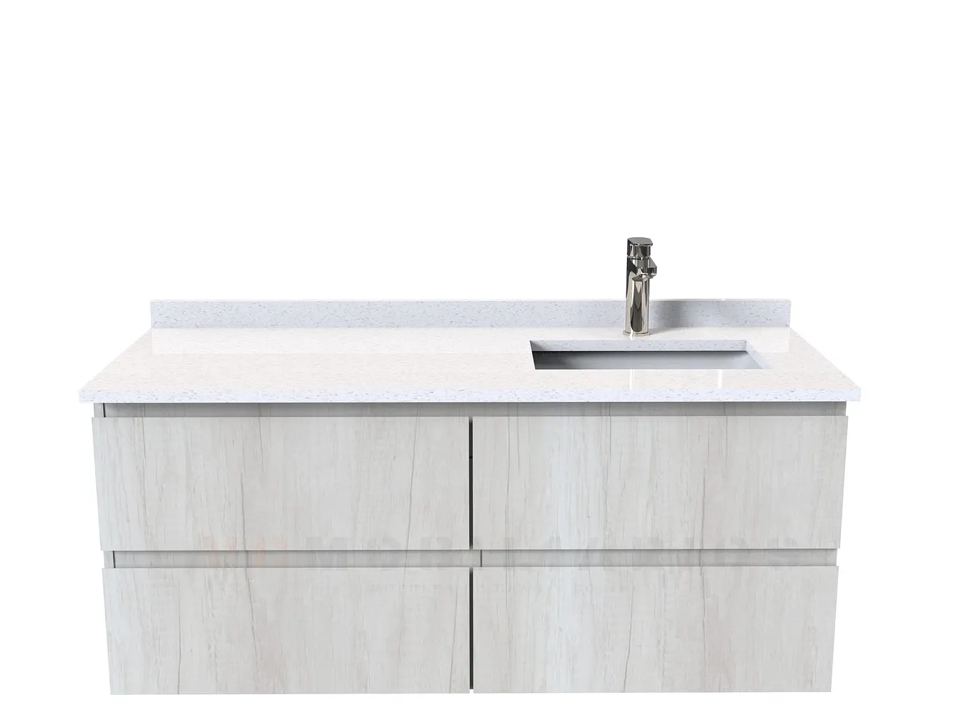 Mueble vanitorio aereo de 120 cm  con cubierta de cuarzo / M4-1208-A 7