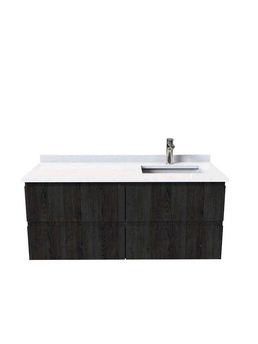 Mueble vanitorio aereo de 120 cm  con cubierta de cuarzo / M4-1208-A 2