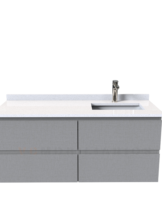 Mueble vanitorio aereo de 120 cm  con cubierta de cuarzo / M4-1208-A 6