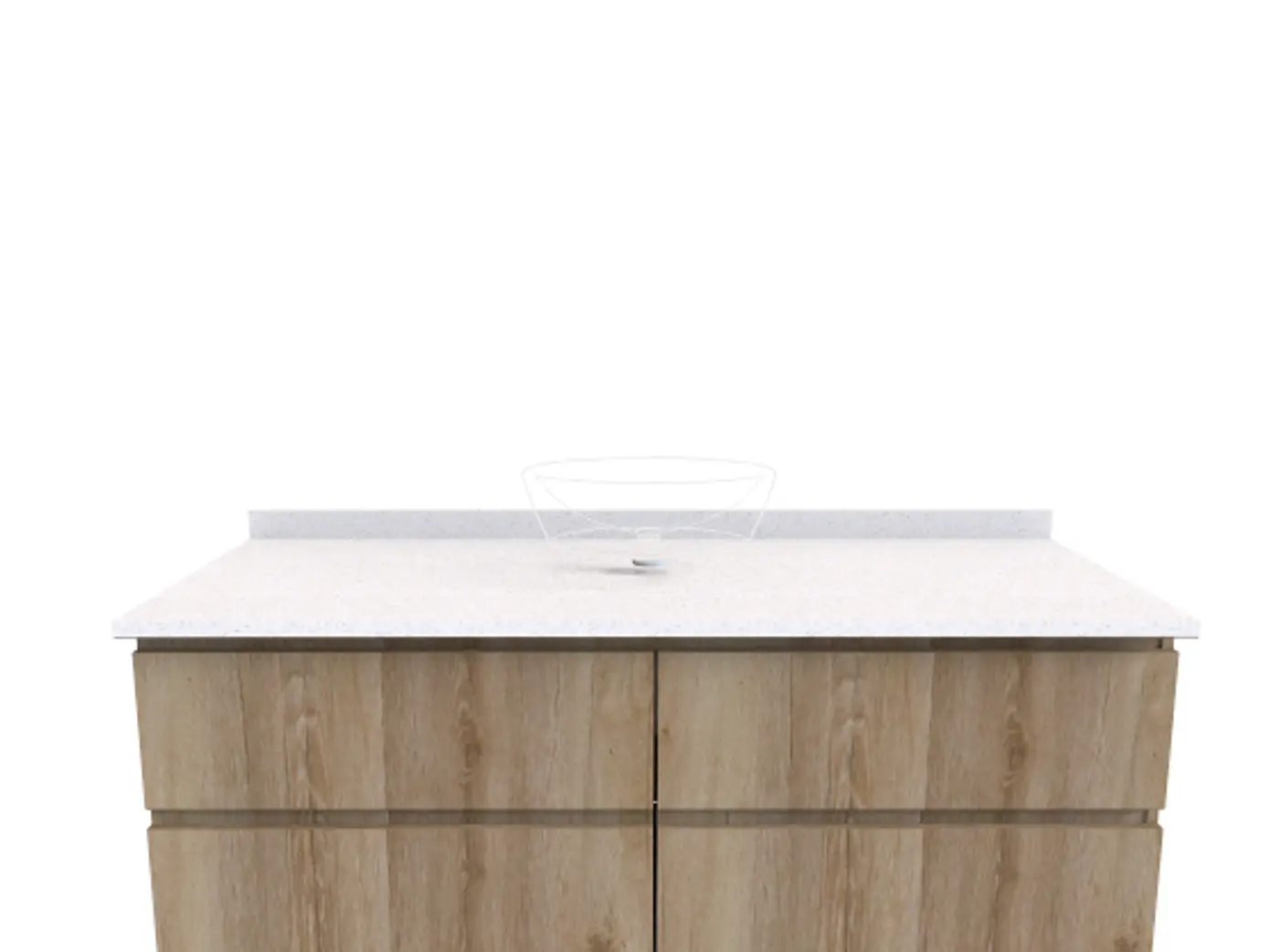 Mueble vanitorio simple de sobreponer  de 140 cm /  M9-1423 -DA / Cava 1