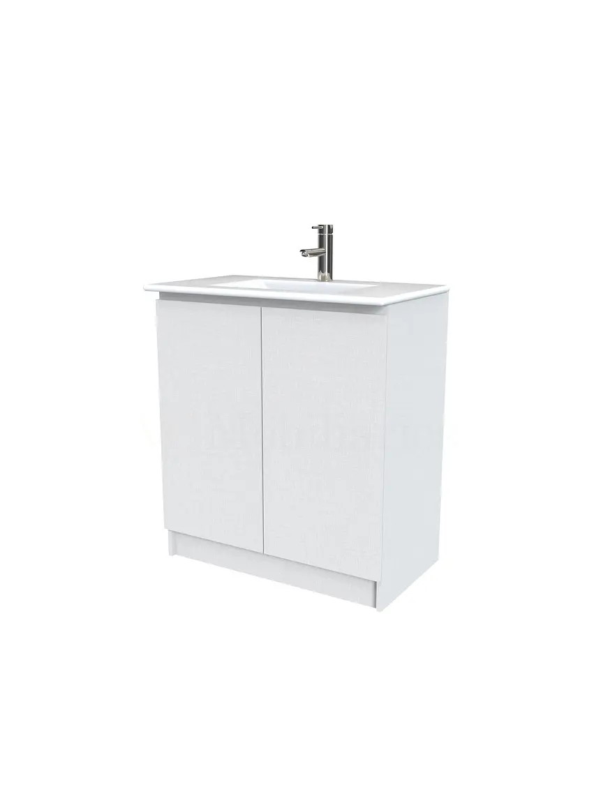 Mueble vanitorio al piso  de 90  cm con cubierta de loza M0-901  / Giorno 1