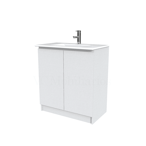 Mueble vanitorio al piso  de 90  cm con cubierta de loza M0-901  / Giorno