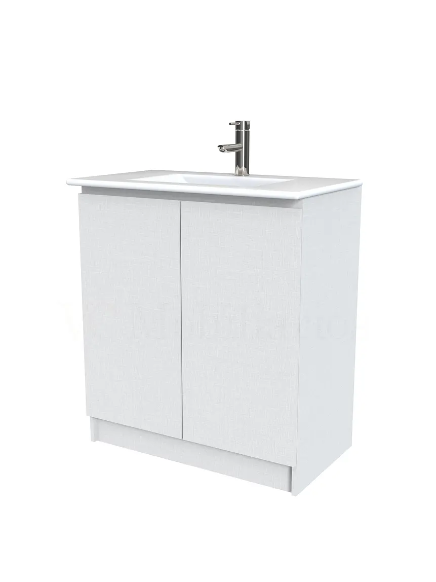 Mueble vanitorio al piso  de 90  cm con cubierta de loza M0-901  / Giorno 1