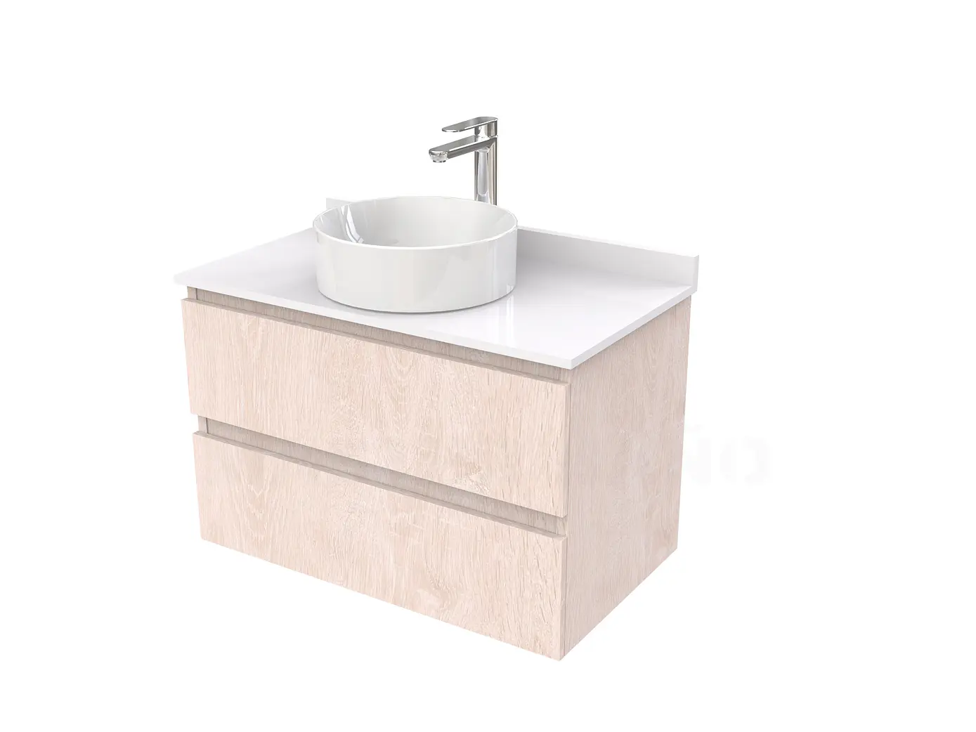 Mueble Vanitorio  para lavamanos sobreponer simple de 80 cm M2-830-SPA / provenzal 1