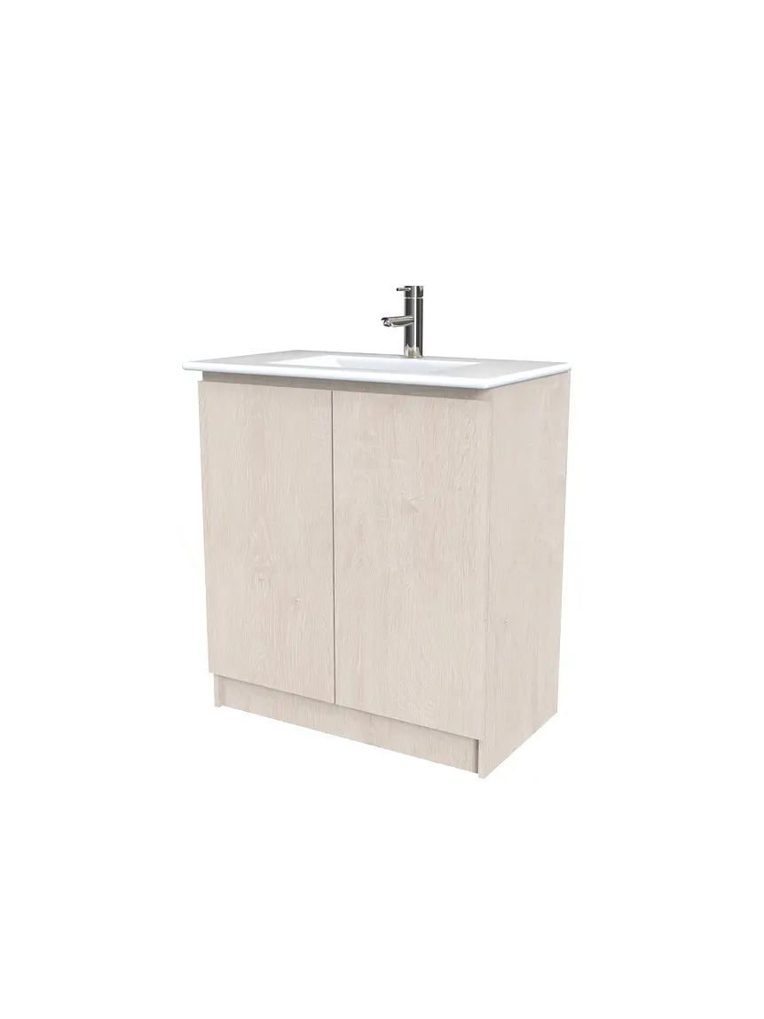 Mueble vanitorio al piso  de 90  cm con cubierta de loza M0-901  / Provenzal 1
