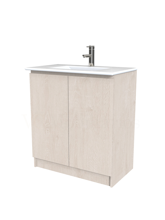 Mueble vanitorio al piso  de 90  cm con cubierta de loza M0-901  / Provenzal 1