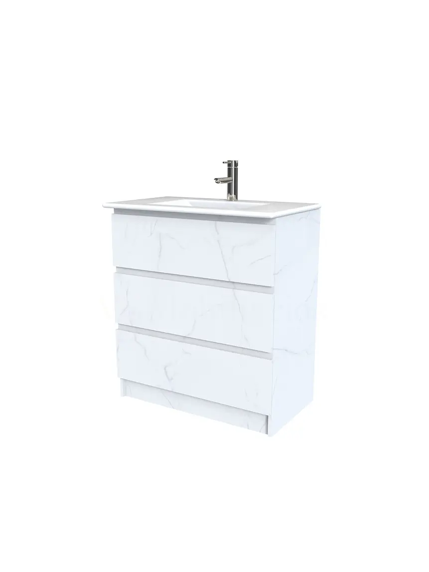 Mueble vanitorio al piso  de 70  cm con cubierta de loza M3-701  / Marmara 1